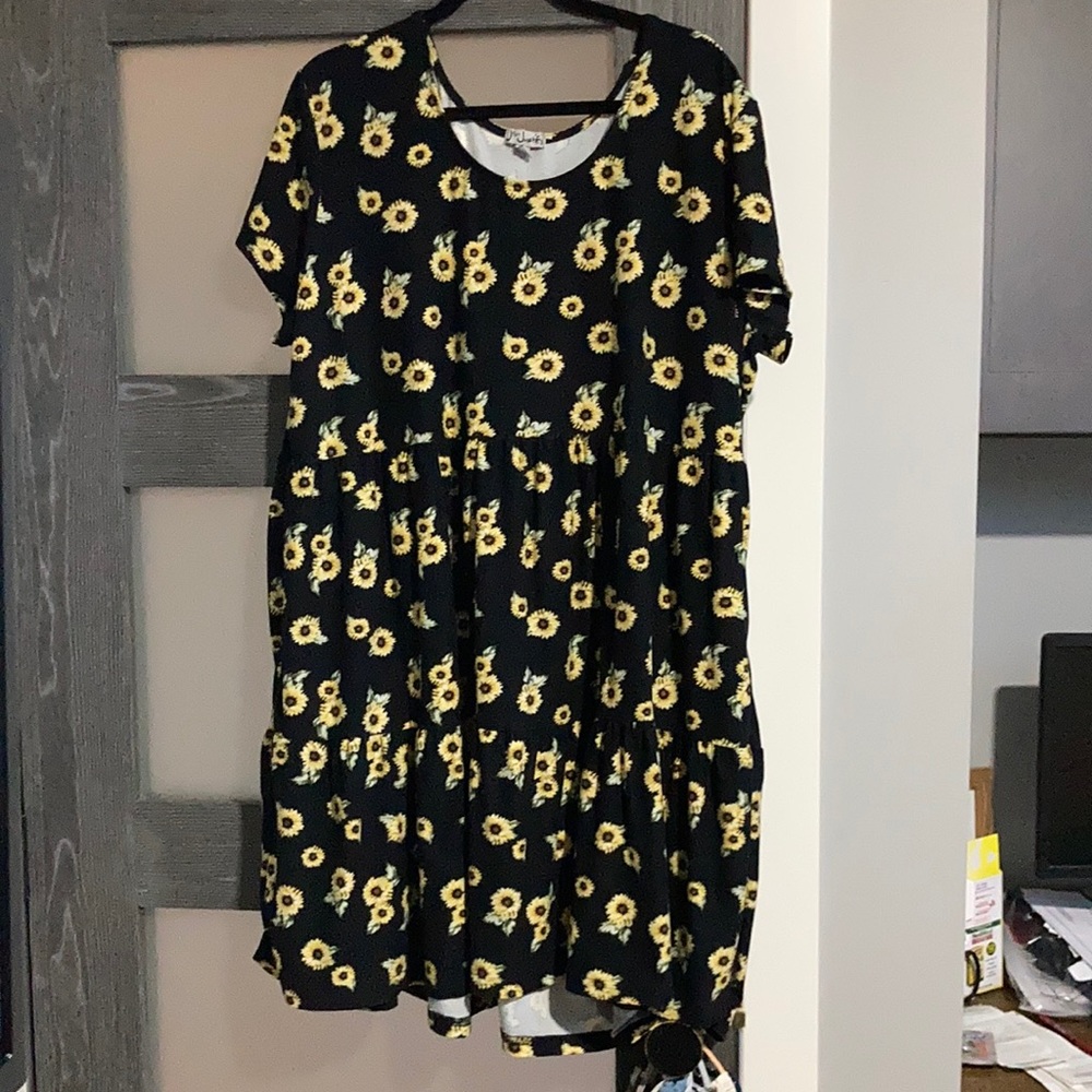 Sunflower dress 3x
